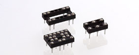 2.54 mm, Crystal and relay sockets, Partially equip, Solder tail