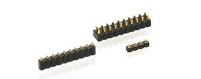 2.54 mm, Surface mount perpendicular, low profile