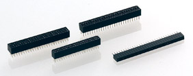 1.27 mm, Straight solder tail, 2.54 row to row