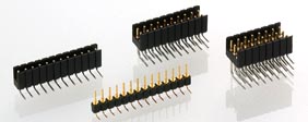 2.54 mm, Right angle solder tail, Pin Ø 1mm