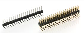 2.54 mm, Right angle solder tail, Square pin diam. 0.635